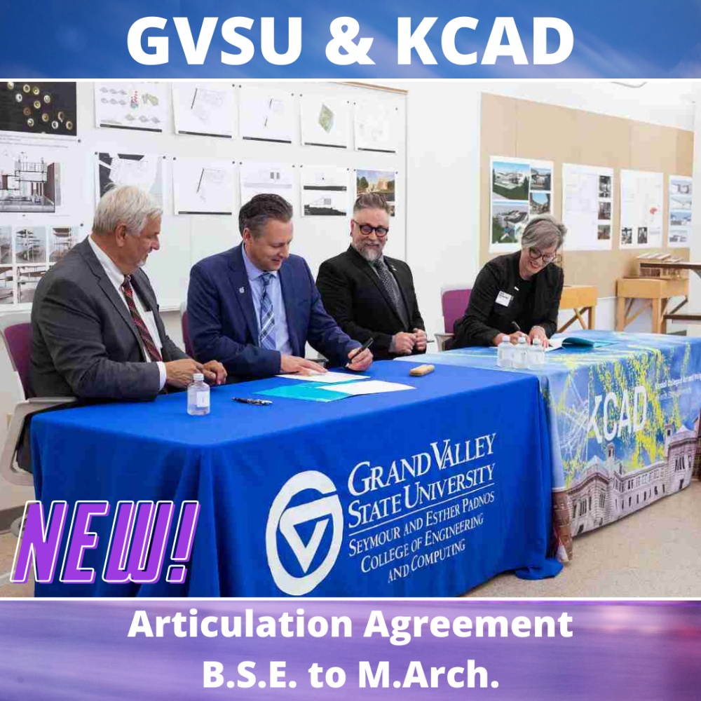 GVSU Engineering Students Now Have Pathway to Master's Degree in Architecture from KCAD